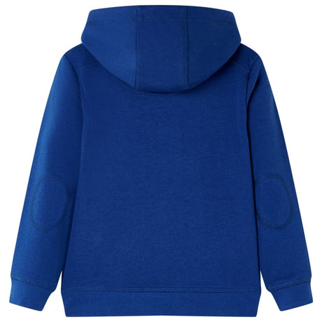 VidaXL Pull enfant à capuche 116 bleu foncé
