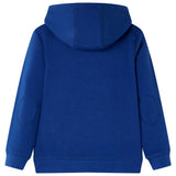 VidaXL Pull enfant à capuche 140 bleu foncé
