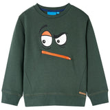 VidaXL Pull enfant 104 vert foncé