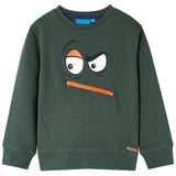 VidaXL Pull enfant 116 vert foncé