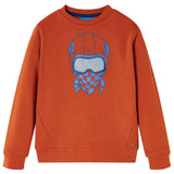VidaXL Pull enfant 128 couleur rouille clair