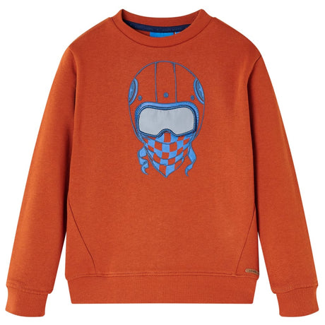 VidaXL Pull enfant 128 couleur rouille clair