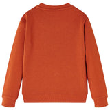 VidaXL Pull enfant 128 couleur rouille clair