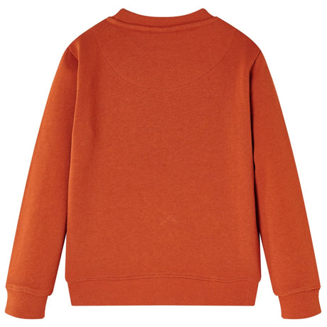 VidaXL Pull enfant 128 couleur rouille clair