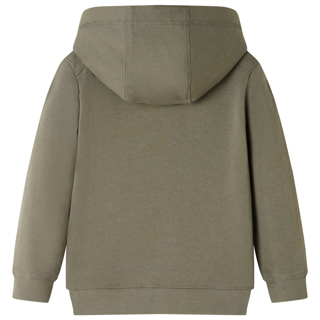 VidaXL Pull enfant à capuche 104 kaki