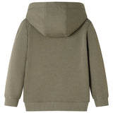 VidaXL Pull enfant à capuche 104 kaki