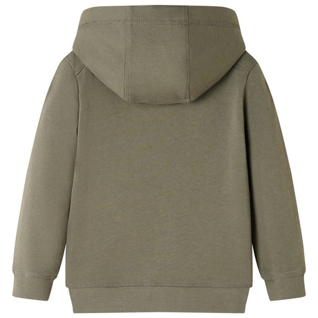 VidaXL Pull enfant à capuche 104 kaki