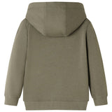 VidaXL Pull enfant à capuche 116 kaki