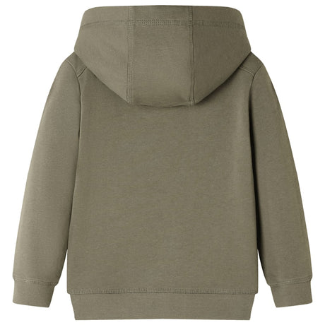 VidaXL Pull enfant à capuche 116 kaki