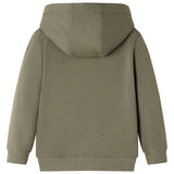 VidaXL Pull enfant à capuche 140 kaki