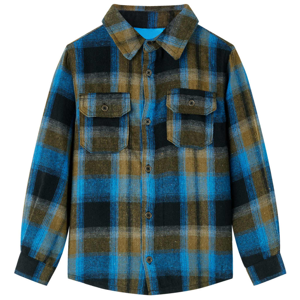 Chemise enfant VidaXL à col retroussé 140