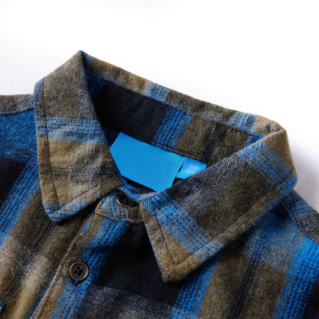 Chemise enfant VidaXL à col retroussé 140