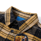 VidaXL Chemise enfant à carreaux 92 jaune et noir