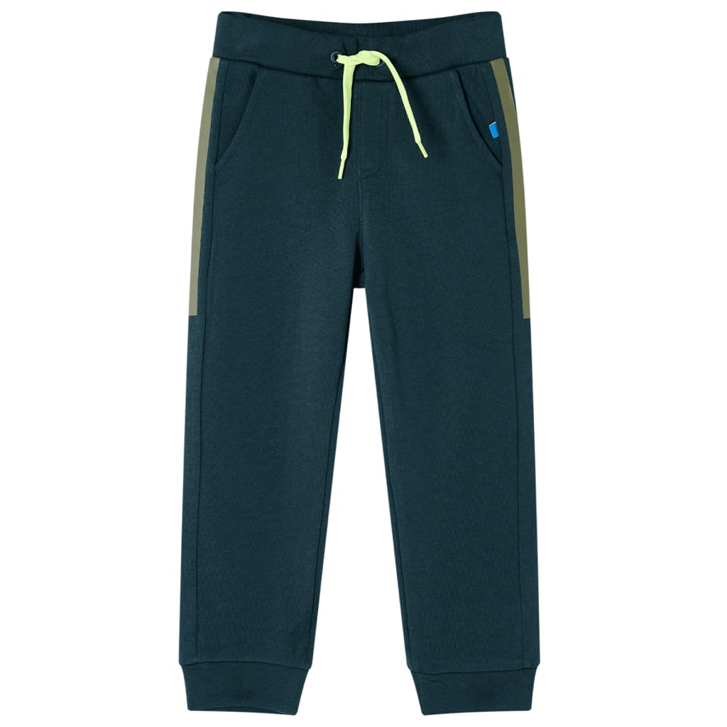 VidaXL Pantalon de jogging pour enfants avec cordon de serrage 92 vert mousse