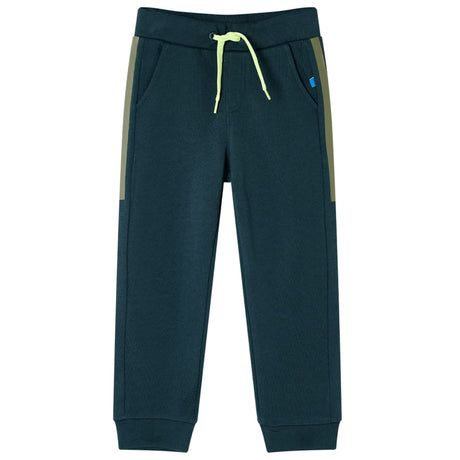 VidaXL Pantalon de jogging pour enfants avec cordon de serrage 92 vert mousse