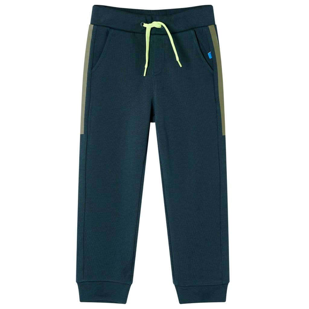 VidaXL Pantalon de jogging pour enfants avec cordon de serrage 116 vert mousse