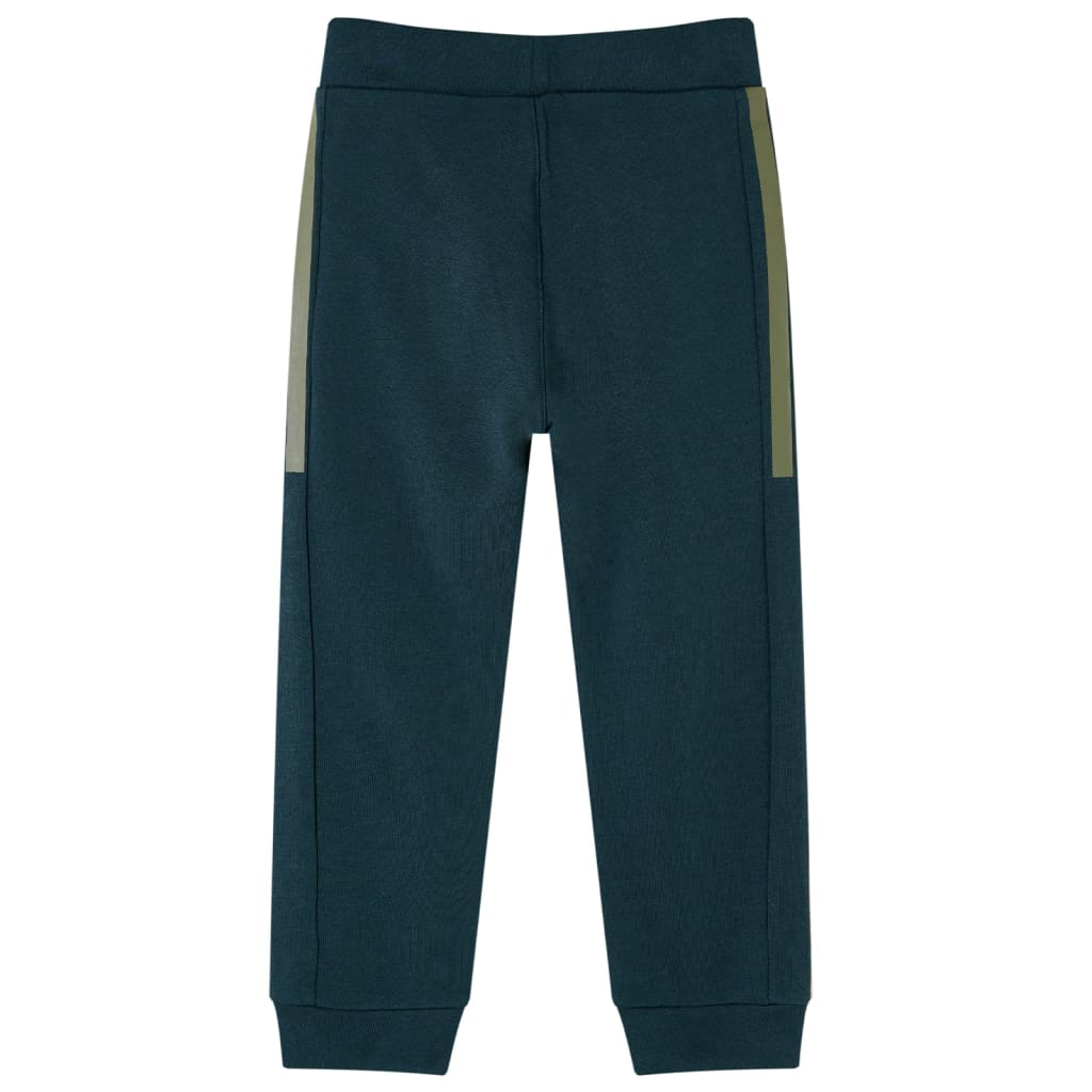 VidaXL Pantalon de jogging pour enfants avec cordon de serrage 116 vert mousse