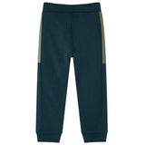 VidaXL Pantalon de jogging pour enfants avec cordon de serrage 140 vert mousse