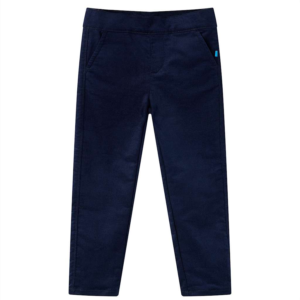 VidaXL Pantalon enfant 92 bleu marine foncé