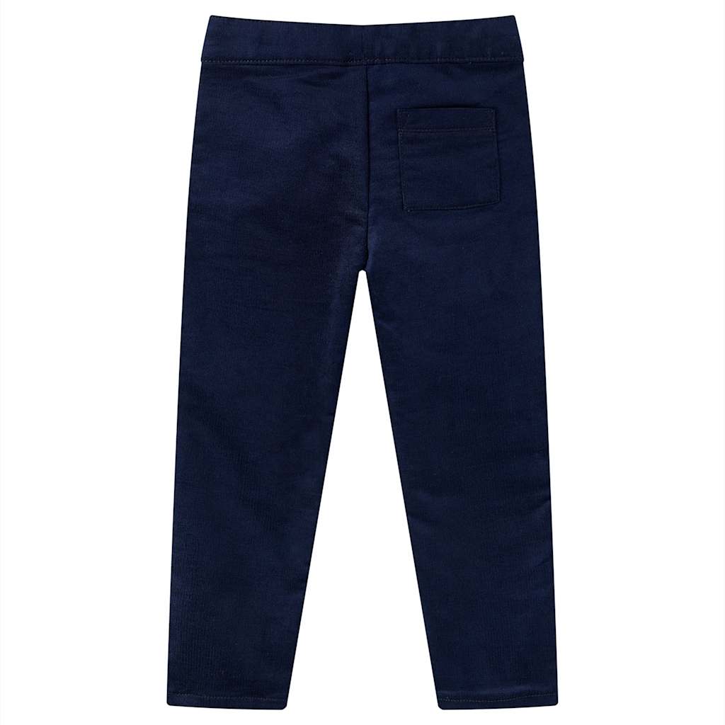 VidaXL Pantalon enfant 92 bleu marine foncé