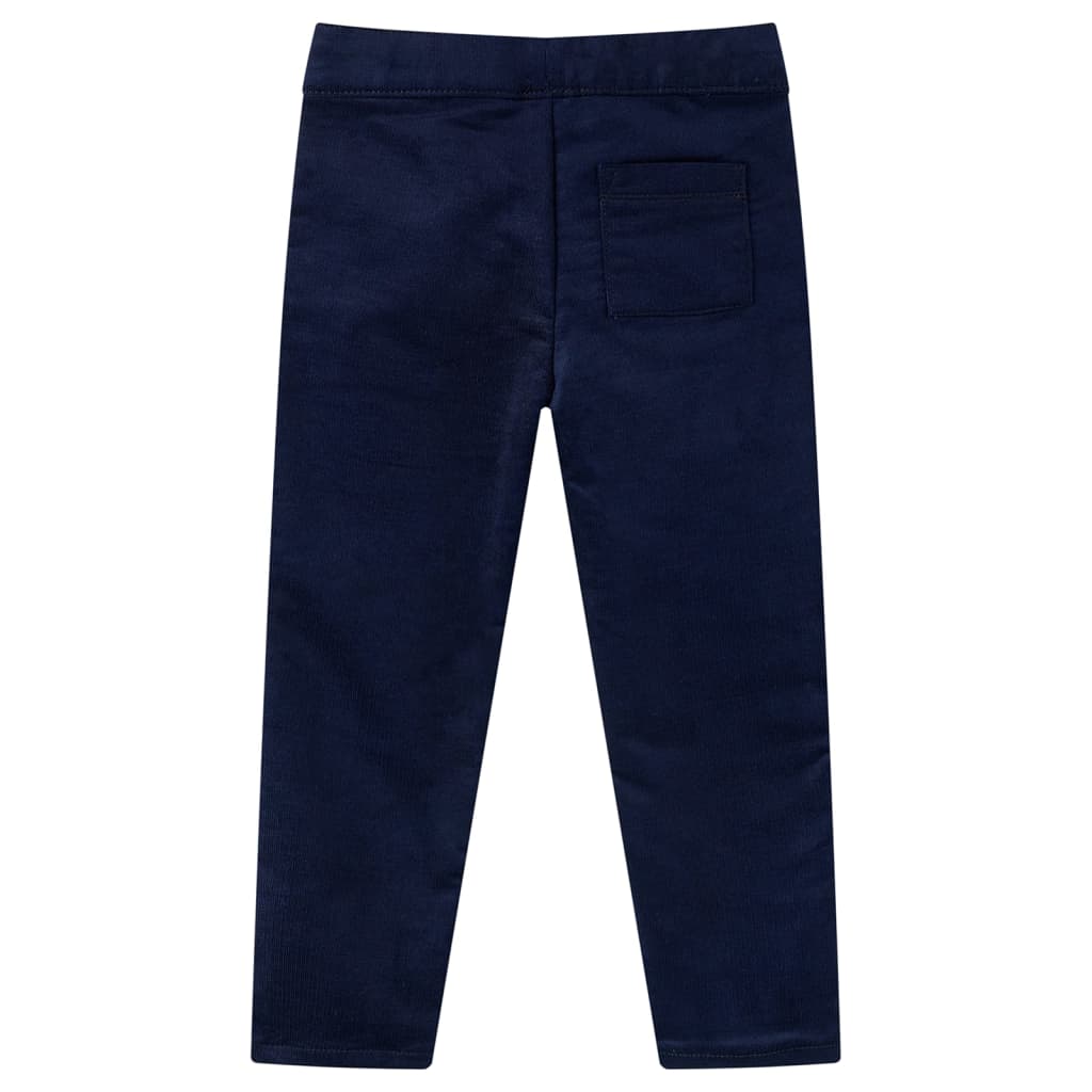 VidaXL Pantalon enfant 116 bleu marine foncé
