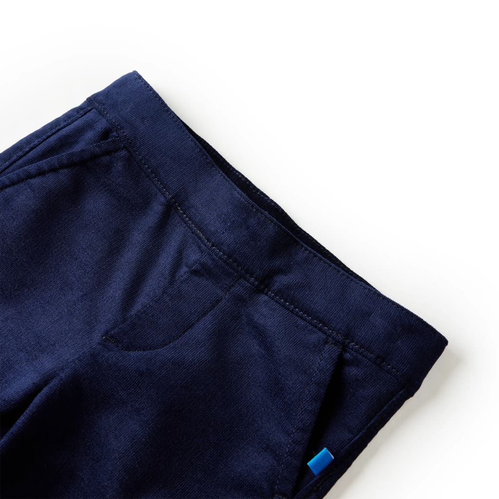 VidaXL Pantalon enfant 128 bleu marine foncé