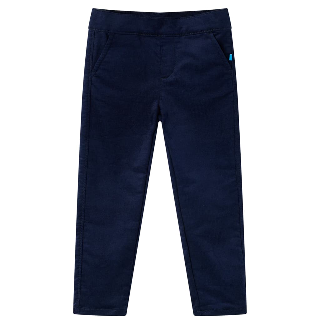 VidaXL Pantalon enfant 140 bleu marine foncé