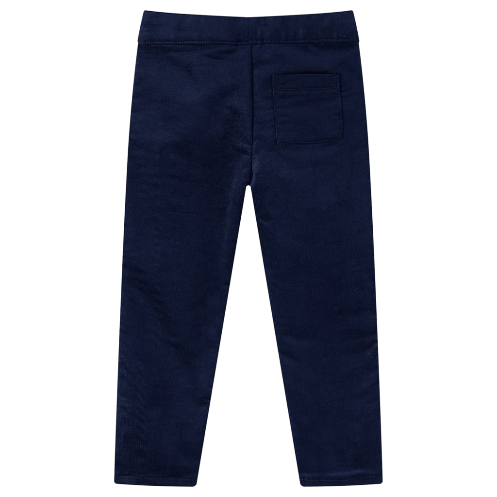 VidaXL Pantalon enfant 140 bleu marine foncé