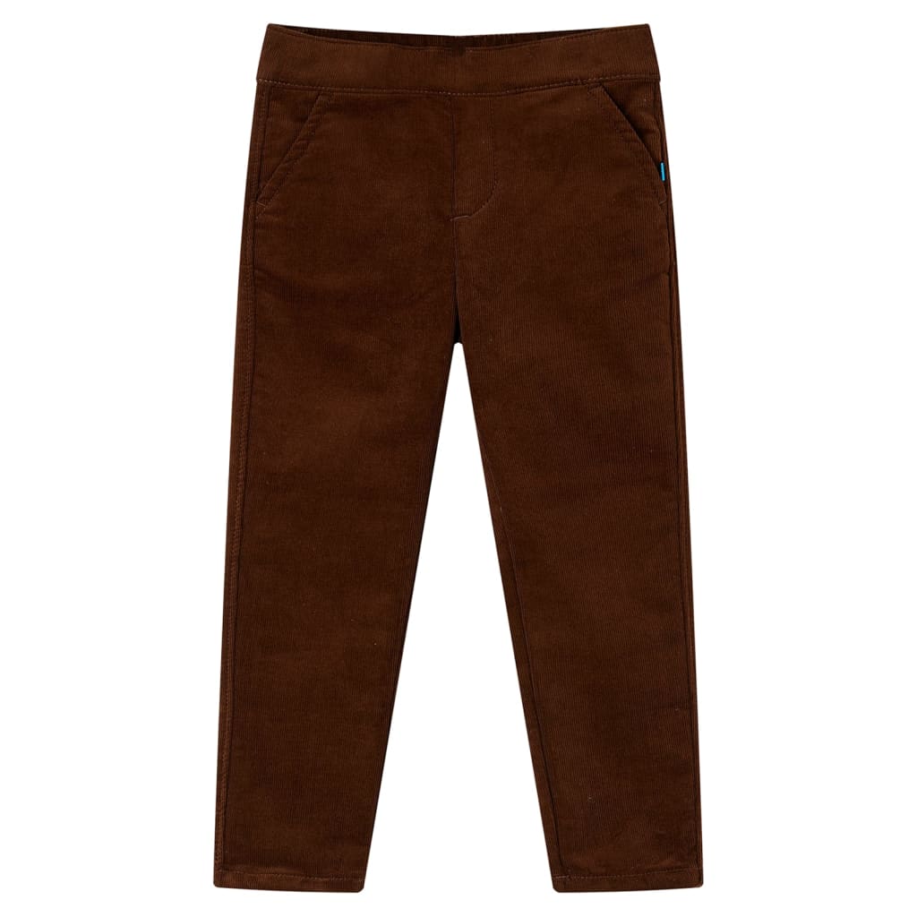 VidaXL Pantalon enfant 128 couleur cognac