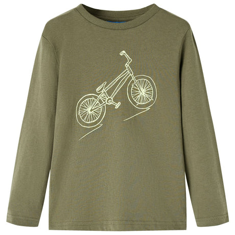 VidaXL Chemise enfant à manches longues 92 kaki