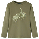 VidaXL Chemise enfant à manches longues 104 kaki