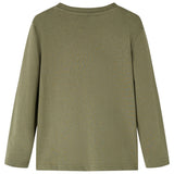 VidaXL Chemise enfant à manches longues 104 kaki