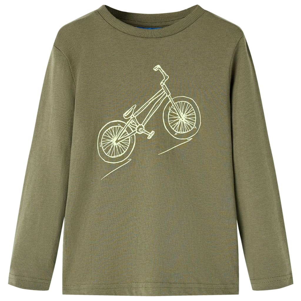 VidaXL Chemise enfant à manches longues 116 kaki