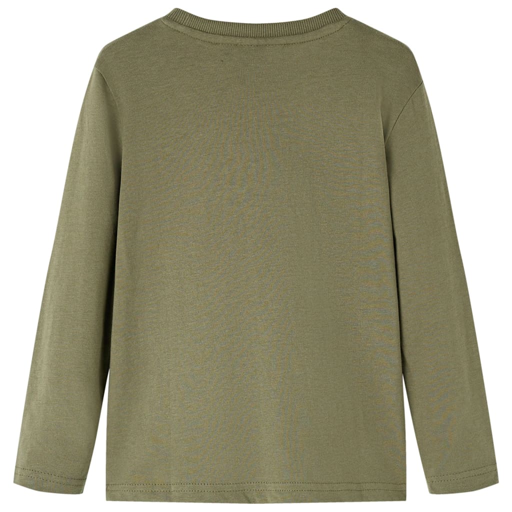 VidaXL Chemise enfant à manches longues 140 kaki