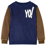 VidaXL Pull enfant 92 bleu marine foncé