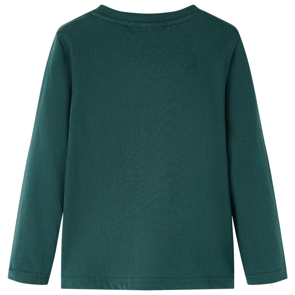 VidaXL Chemise enfant à manches longues 104 vert foncé