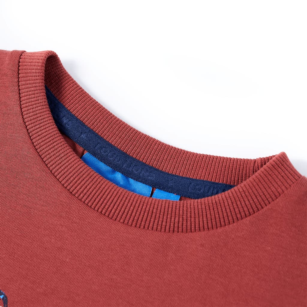 VidaXL Chemise enfant à manches longues 104 rouge marron
