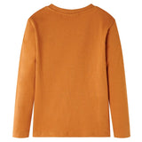 VidaXL Chemise enfant à manches longues 104 ocre foncé