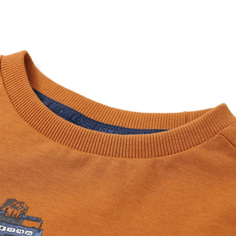 VidaXL Chemise enfant à manches longues 128 ocre foncé