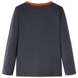 VidaXL Chemise enfant à manches longues 92 anthracite