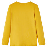 VidaXL Chemise enfant à manches longues 92 ocre foncé