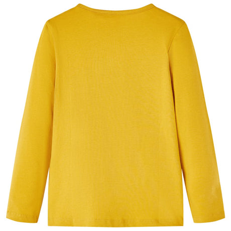 VidaXL Chemise enfant à manches longues 104 ocre foncé