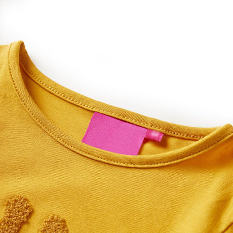 VidaXL Chemise enfant à manches longues 104 ocre foncé