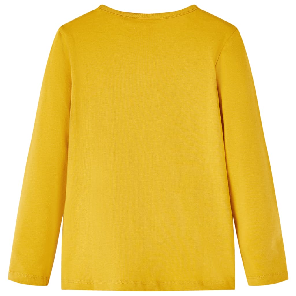 VidaXL Chemise enfant à manches longues 116 ocre foncé