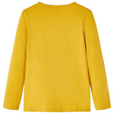 VidaXL Chemise enfant à manches longues 116 ocre foncé
