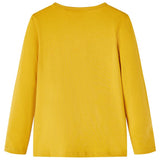 VidaXL Chemise enfant à manches longues 128 ocre foncé