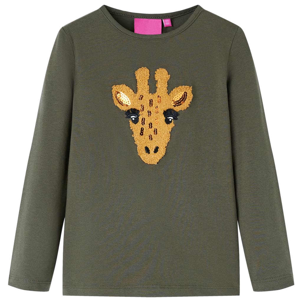 VidaXL Chemise enfant à manches longues 92 kaki