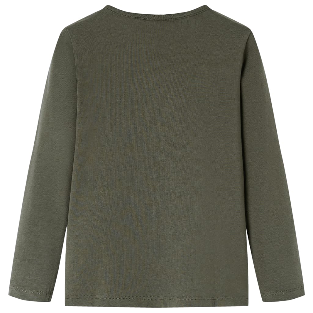 VidaXL Chemise enfant à manches longues 140 kaki