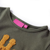 VidaXL Chemise enfant à manches longues 140 kaki