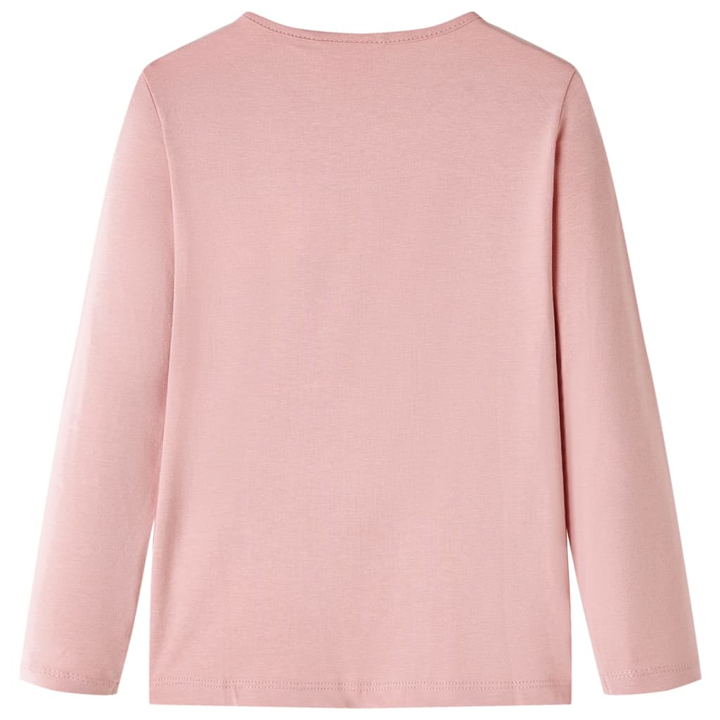 VidaXL Chemise enfant à manches longues 116 rose clair